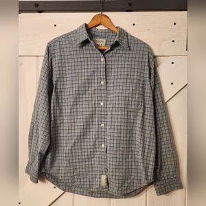 Abercrombie & Fitch Men's Plaid Button Down Shirt. Size M. True Y2K. Light Blue.